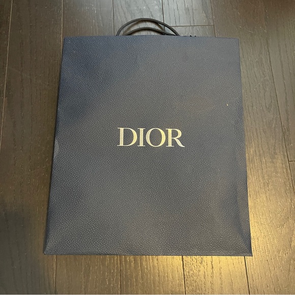 Dior blue box shopping bag full set with envelop and ribbon wrapping tissue - Picture 10 of 13